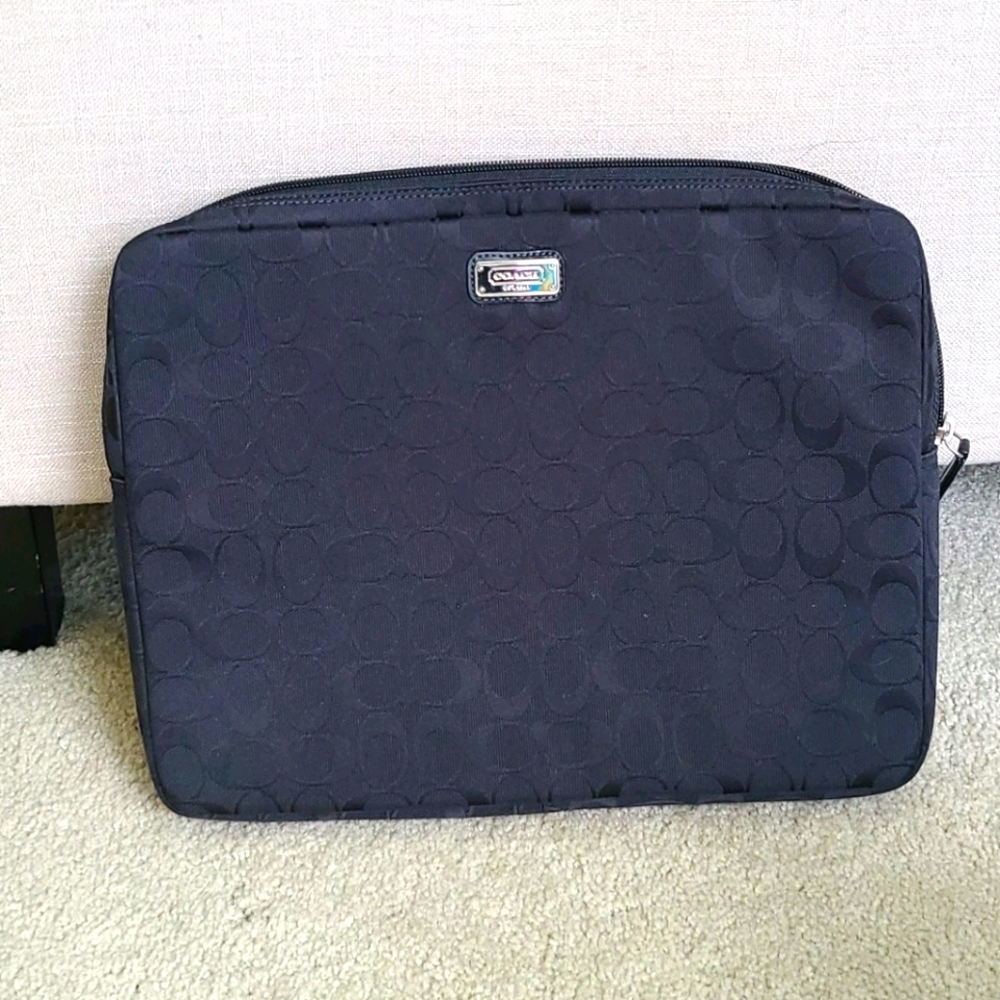 Black Coach Computer Sleeve